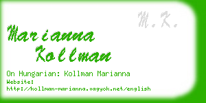 marianna kollman business card